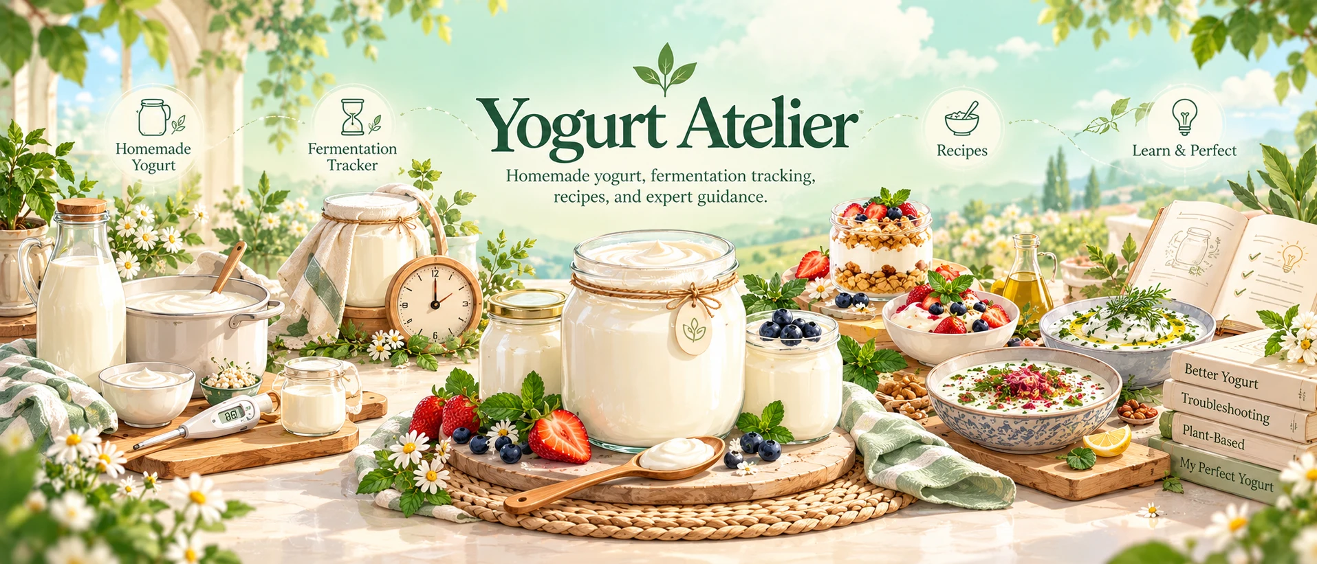 The Yogurt Atelier world of preparation, fermentation, recipes and learning