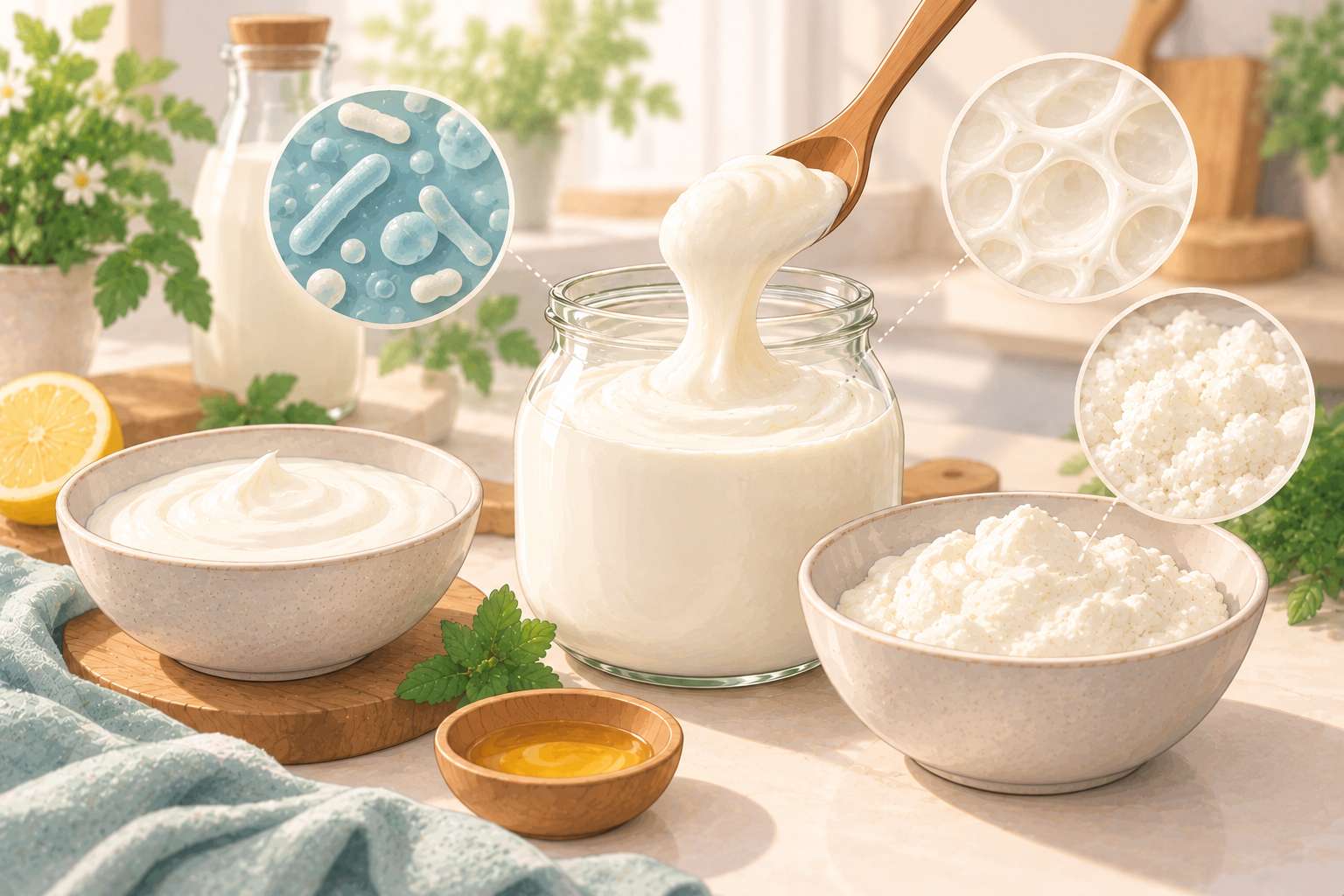 Acid and the Protein Gel — original Yogurt Atelier article illustration