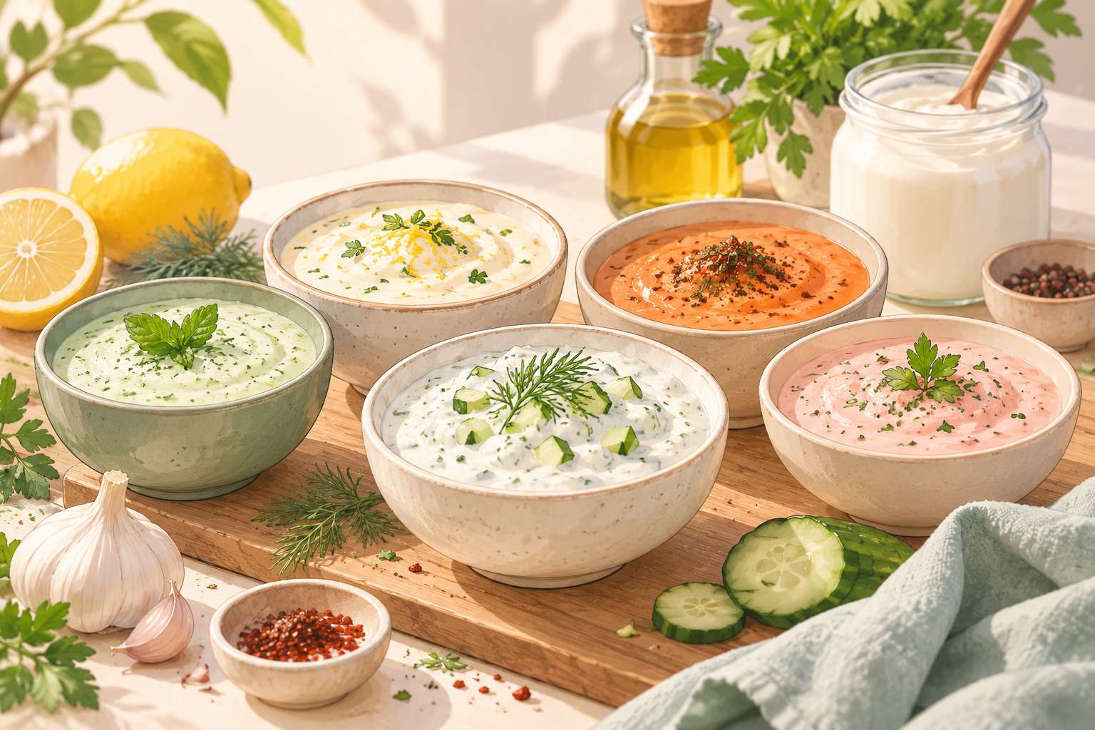 Cool Sauce Cousins — original Yogurt Atelier article illustration