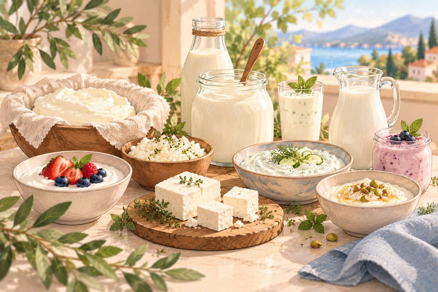 The Fermented Milk Family — original Yogurt Atelier article illustration