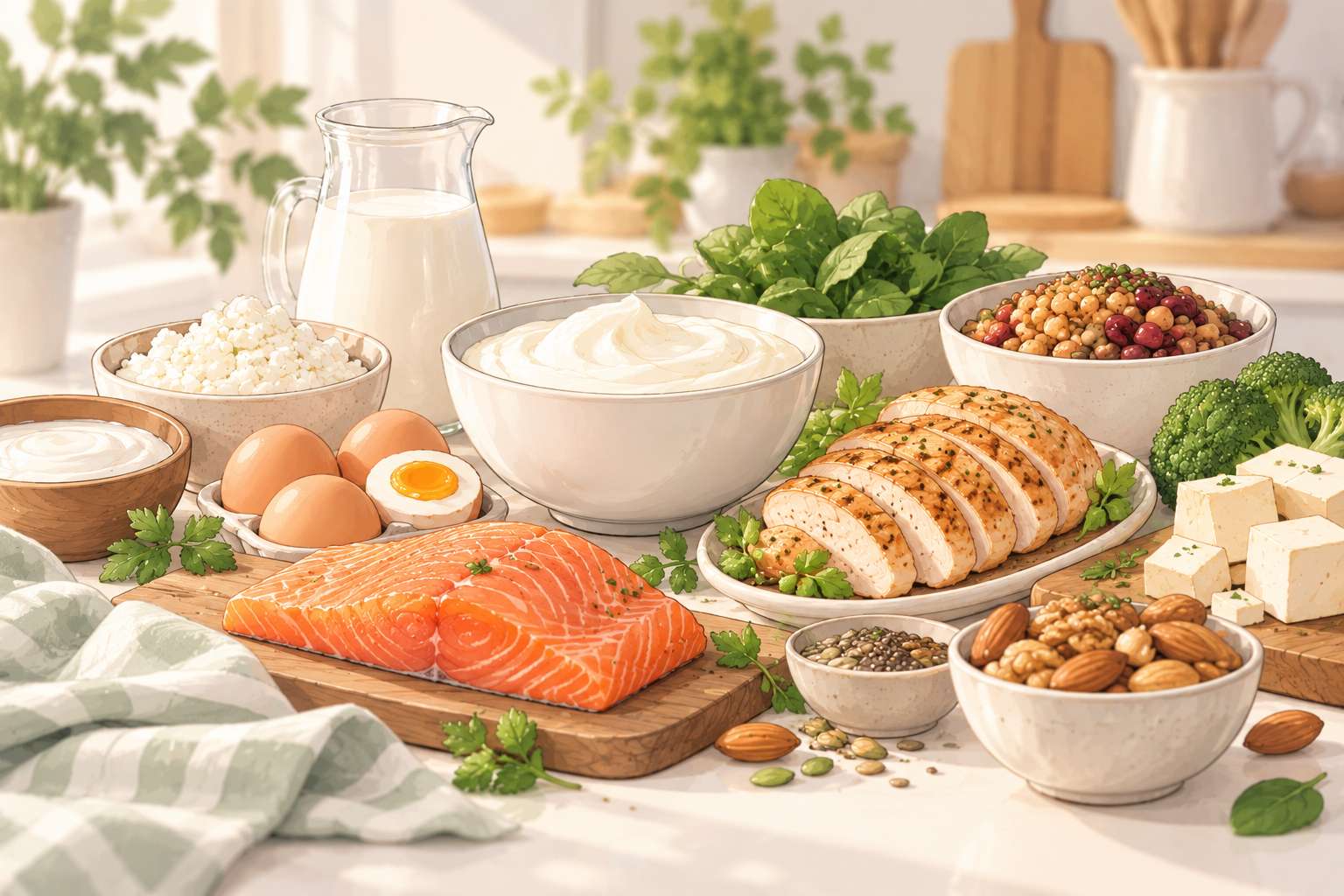 Protein Explained — original Yogurt Atelier article illustration